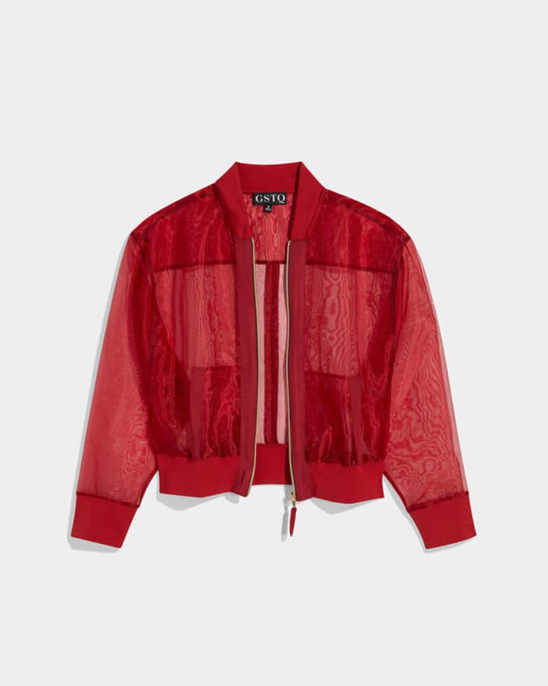 Sheer Bomber Jacket Port | Port